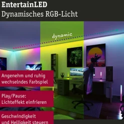 Dekorationsbelysning|Led Strips ^ Paulmann EntertainLED LED-strip, RGB, sæt, 1,5 m