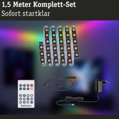 Dekorationsbelysning|Led Strips ^ Paulmann EntertainLED LED-strip, RGB, sæt, 1,5 m