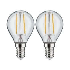 Filament Pære ^ Paulmann E14 2,7 W 2.700 K LED-pære filament 2 stk