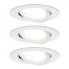 Paulmann Loftlamper|Loftlamper > 3-faset spot Nova Coin rund, drejelig, hvid