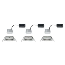 Paulmann Loftlamper|Loftlamper > 3-faset spot Nova Coin rund, drejelig, jern