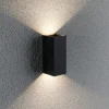 Væglamper ^ Paulmann Flame væglampe 2 lk 15,5 cm antracit