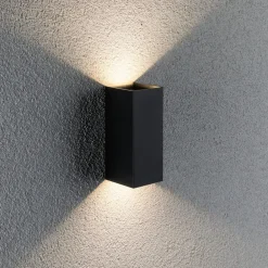 Væglamper ^ Paulmann Flame væglampe 2 lk 15,5 cm antracit