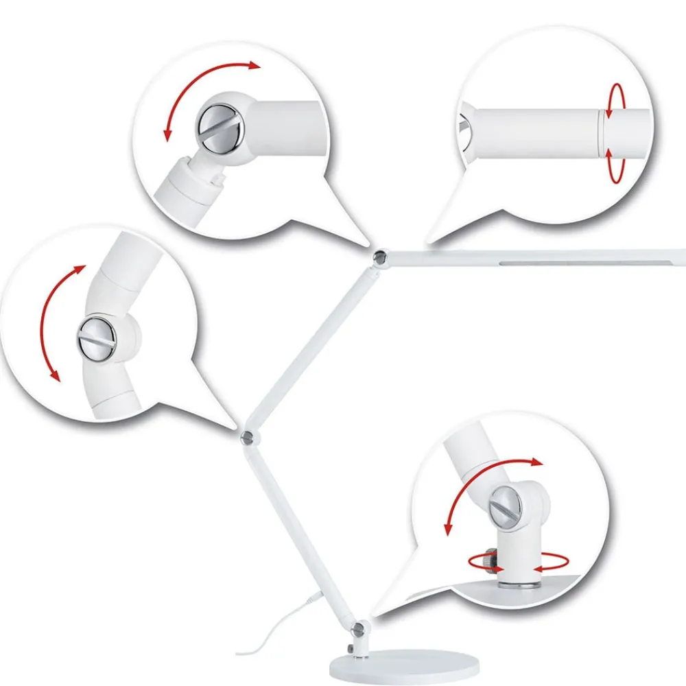 Paulmann Bordlamper > FlexBar LED-skrivebordslampe, hvid