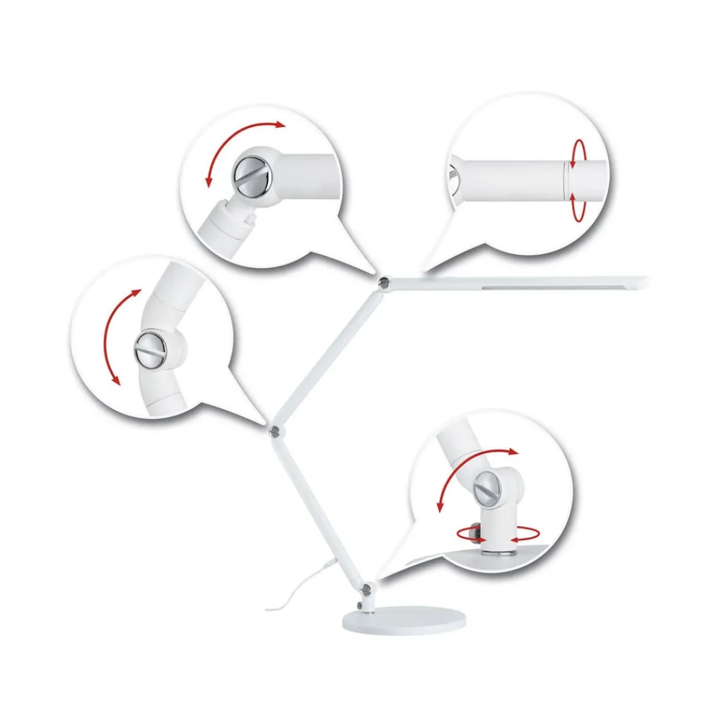 Paulmann Bordlamper > FlexBar LED-skrivebordslampe, hvid