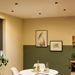 Paulmann Loftlamper|Indbygningsspots > Gil LED indbygget sort mat/guld