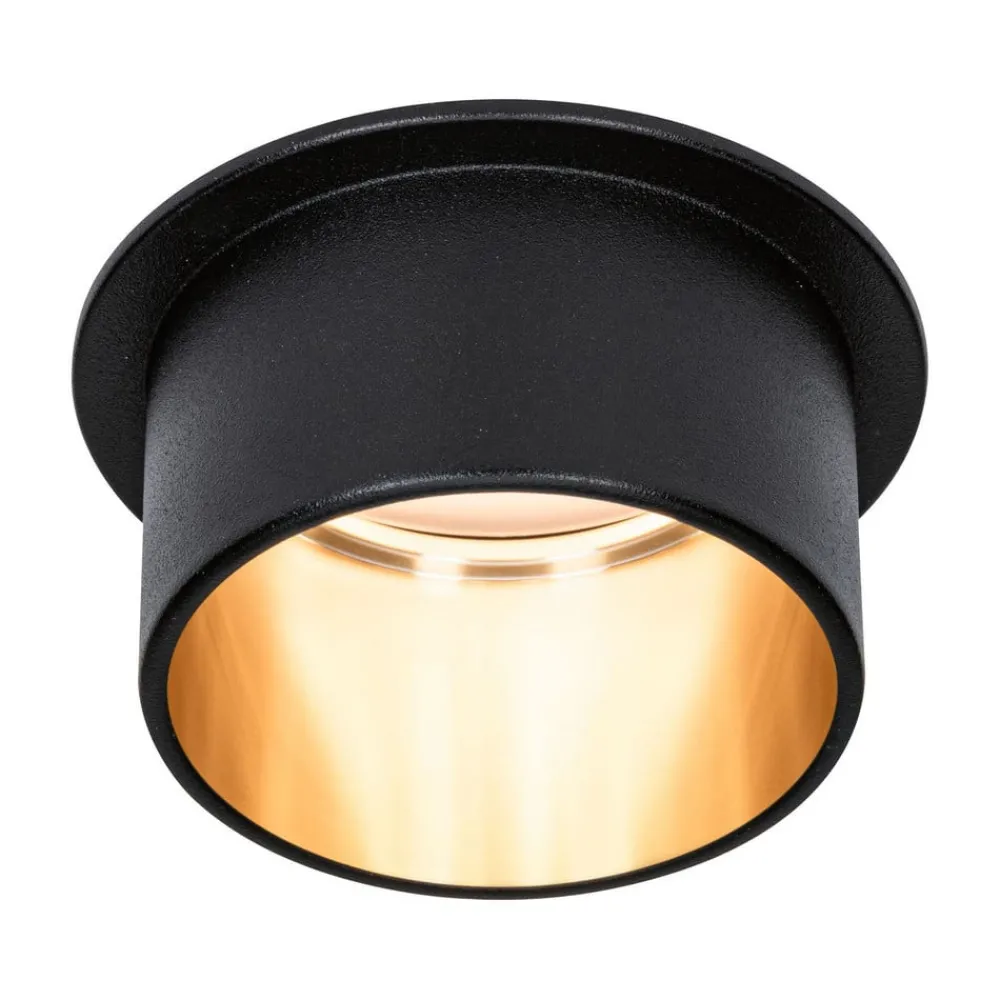 Paulmann Loftlamper|Indbygningsspots > Gil LED indbygget sort mat/guld