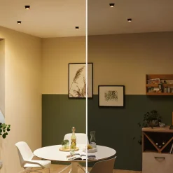 Paulmann Loftlamper|Indbygningsspots > Gil LED indbygget sort mat/guld