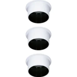 Paulmann Loftlamper|Indbygningsspots > Gil LED-indbygning, hvid/mat sort, 3 stk