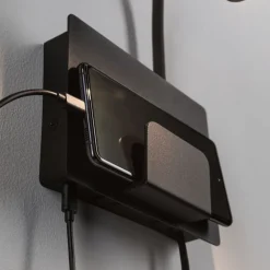 Væglamper ^ Paulmann Halina USB LED-væglampe, fleksibel arm sort