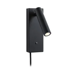 Paulmann Væglamper|Spotlights > Hulda USB LED-vægspot, dæmpbar, sort, afbryder