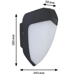 Væglampe Med Sensor ^ Paulmann Ikosea udendørs LED-væglampe, ZigBee 3.0