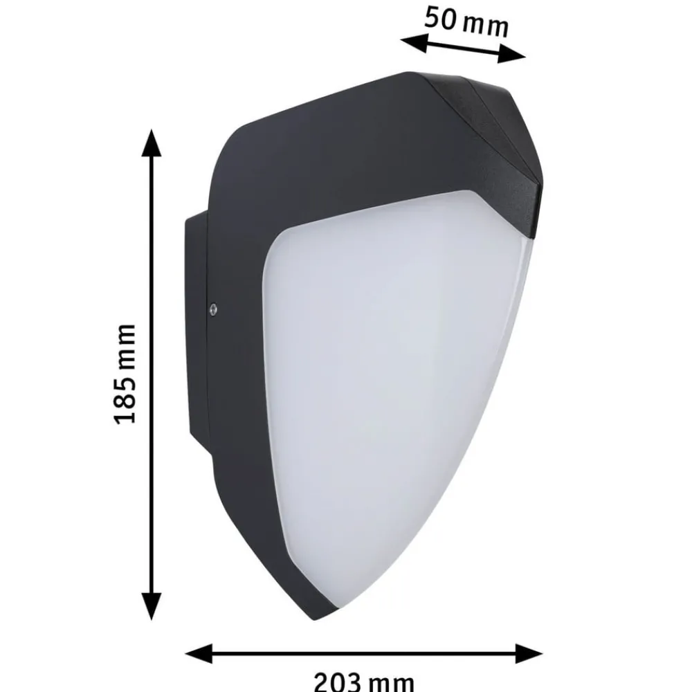 Væglampe Med Sensor ^ Paulmann Ikosea udendørs LED-væglampe, ZigBee 3.0
