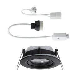 Paulmann Loftlamper|Indbygningsspots > indbygningslampe Nova Plus sort Ø 9 cm GU5.3/GU10 IP65