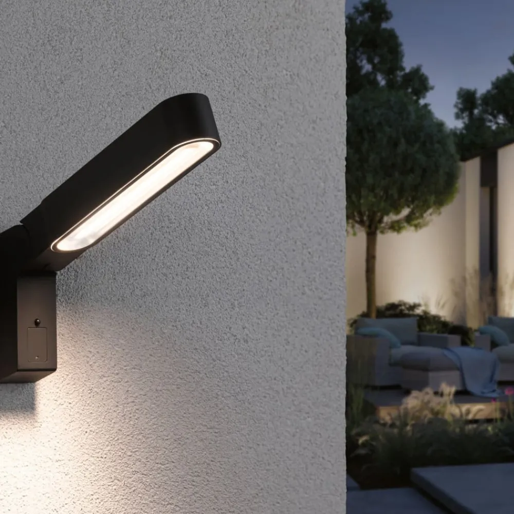Væglampe Med Sensor ^ Paulmann Ito udendørs væglampe, lodret med sensor