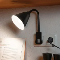 Paulmann Arbejdsrum/Kontor|Væglamper > Junus stiklampe med fleksibel arm, sort