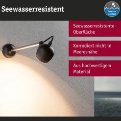 Udendørs Spot ^ Paulmann Kikolo LED-udendørs-væglampe arm 60°