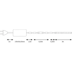 Paulmann Led Strips > LED-dekorationslampe SimpLED 3 m, 4.000 K