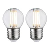 Paulmann Filament Pære > LED-dråbe E27 5 W 2.700 K filament, 2 stk