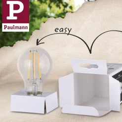 Dæmpbar Led-Pære|Filament Pære ^ Paulmann LED-dråbepære E14 5W, dim to warm