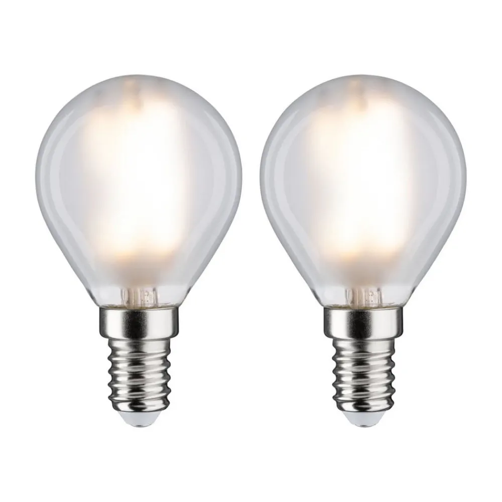 Paulmann Led Pærer > LED-dråbepære E14 4,5W 2.700K mat 2x