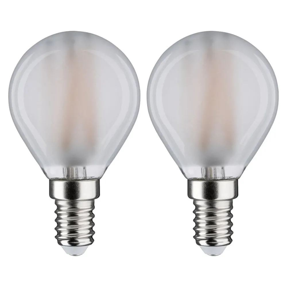 Paulmann Led Pærer > LED-dråbepære E14 4,5W 2.700K mat 2x
