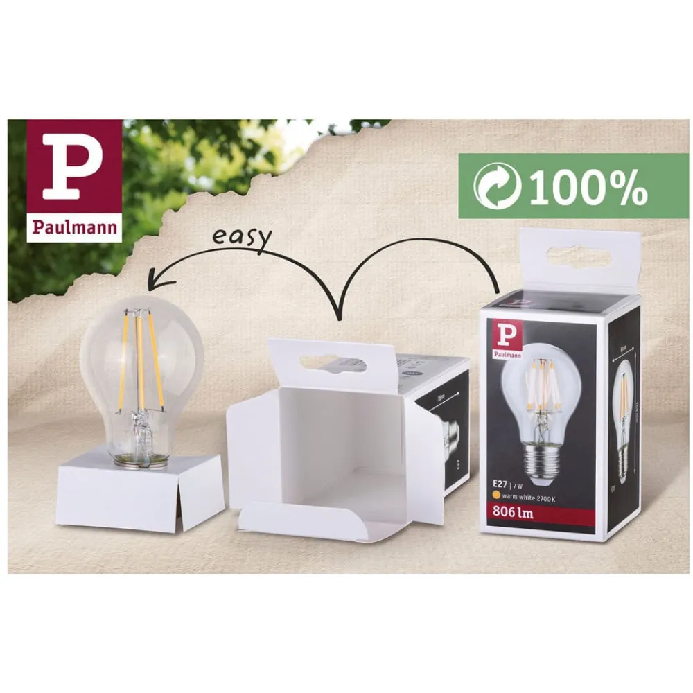Paulmann Led Pærer > LED-dråbepære E14 4,5W 2.700K mat 2x