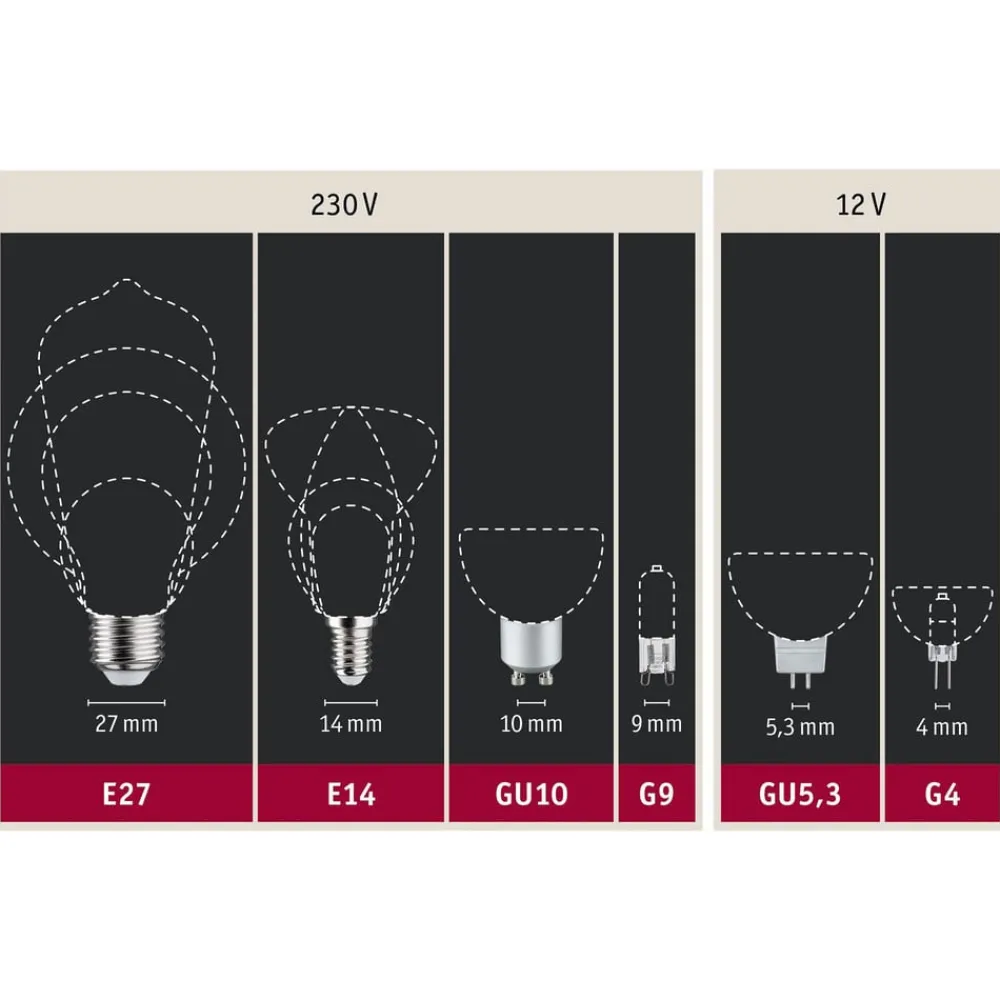 Paulmann Led Pærer > LED-dråbepære E14 4,5W 2.700K mat 2x