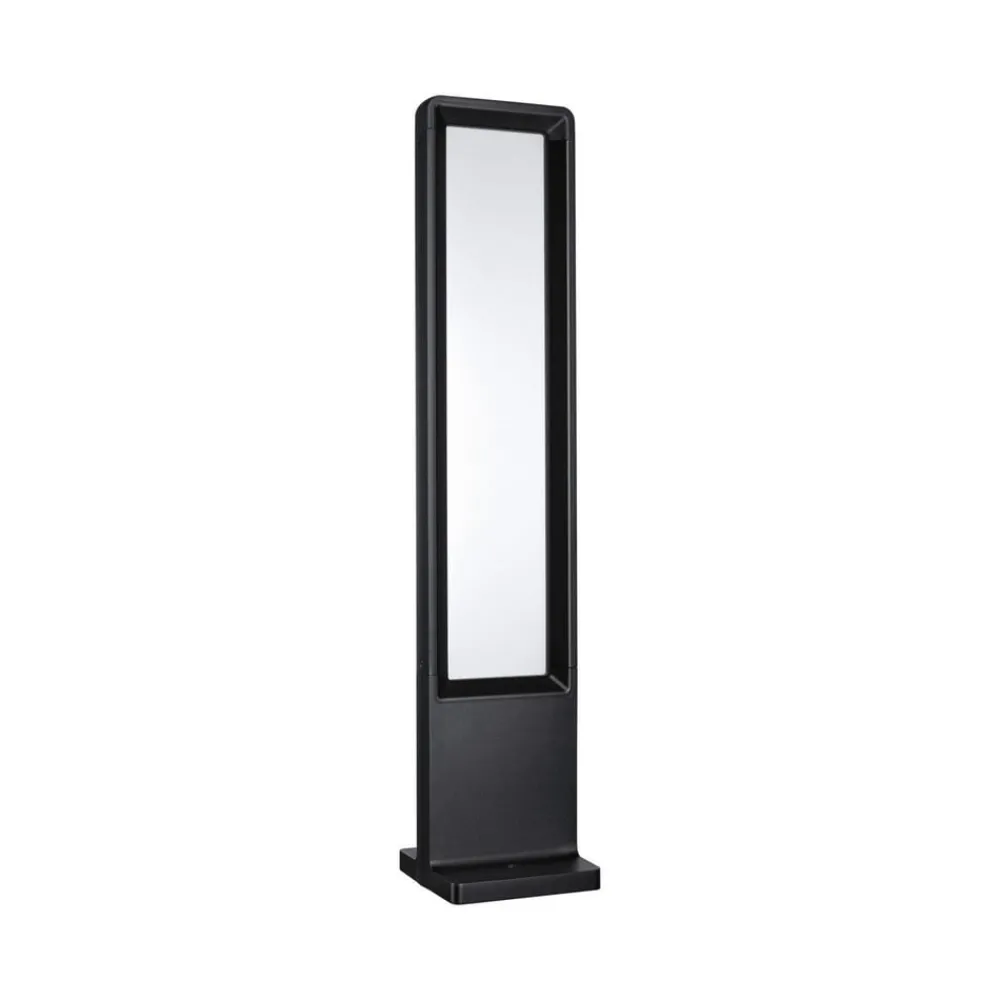 Gadebelysning ^ Paulmann LED-gadelampe Reana, antracit, 83 cm metal IP44
