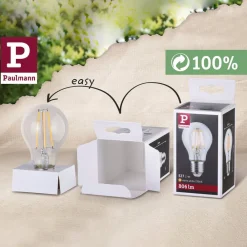 Paulmann Led Pærer > LED-globe G80 E27 7,5 W 827 opal, dæmpes
