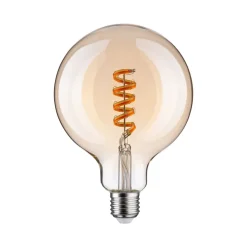 Dæmpbar Led-Pære|Filament Pære ^ Paulmann LED-globe G125 ZigBee E27 6,3W guld RGBW