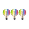 Paulmann Filament Pære|Smarte Lyskilder > LED-Globe G95 ZigBee E27 6,3W RGBW 3er