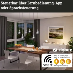 Paulmann Dæmpbar Led-Pære|Filament Pære > LED-globe G125 ZigBee E27 7,5W guld CCT
