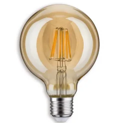 Filament Pære ^ Paulmann LED-globepære E27 6,5 W 825 G95, guld