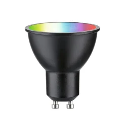 Paulmann Dæmpbar Led-Pære|Smarte Lyskilder > LED GU10 4,8W 350lm ZigBee RGBW sort
