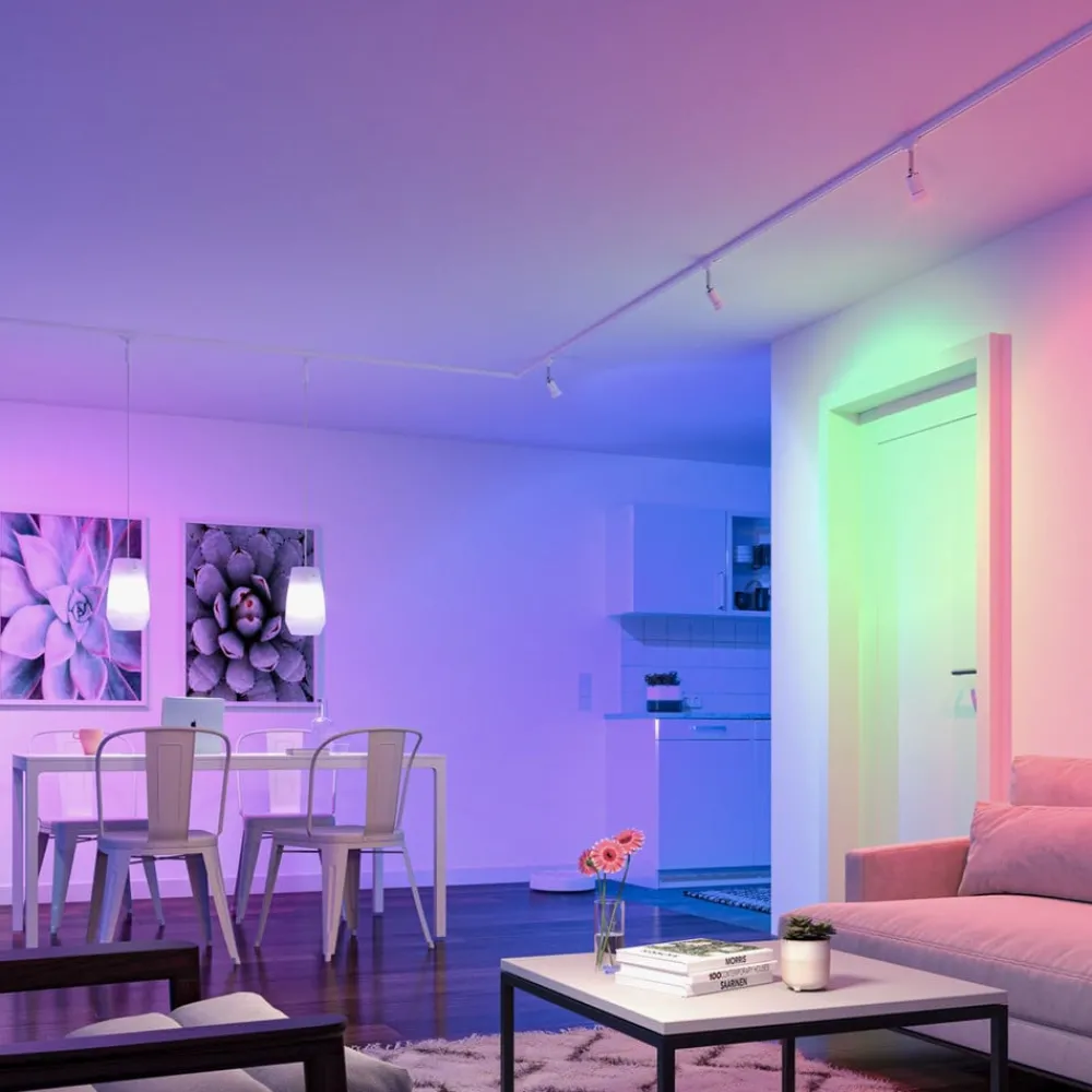 Dæmpbar Led-Pære|Smarte Lyskilder ^ Paulmann LED GU10 4,8W 350lm ZigBee RGBW hvid