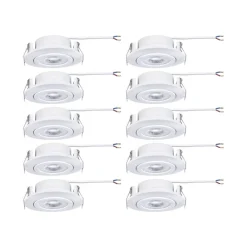 Paulmann Indbygningsspots > LED-indbygningslampe hvid Ø 8 cm 4,8 W 3-trins dæmpbar 10-pak