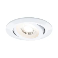 Indbygningsspots ^ Paulmann LED-indbygningslampe Cole Coin hvid Ø9cm IP44 dæmpbar 3x-sæt