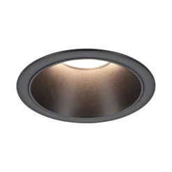 Paulmann Loftlamper|Indbygningsspots > LED-indbygningslampe Cole Coin sort Ø9cm IP44 dæmpbar 3 stk.