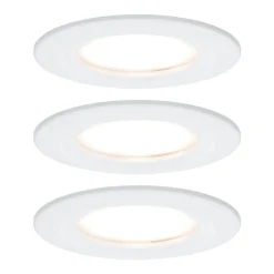 Paulmann Loftlamper|Indbygningsspots > LED indbygningsspot Nova Coin 3 hvid rund dæmpbar