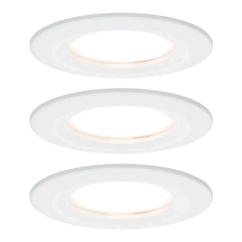 Paulmann Loftlamper|Indbygningsspots > LED indbygningsspot Nova Coin 3 hvid rund dæmpbar