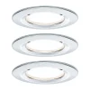 Paulmann Loftlamper|Indbygningsspots > LED indbygningsspot Nova Coin 3 krom rund dæmpbar