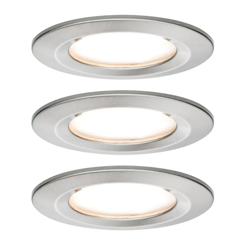Loftlamper|Spotlights ^ Paulmann LED indbygningsspot Nova Coin 3 jern rund dæmpbar
