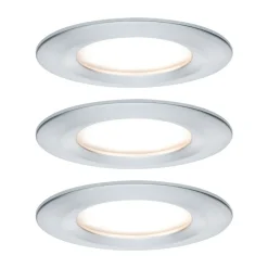 Loftlamper|Indbygningsspots ^ Paulmann LED-indbygningsspot Nova Coin 3 aluminium rund dæmpbar