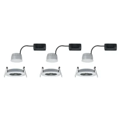Loftlamper|Indbygningsspots ^ Paulmann LED-indbygningsspot Nova Coin 3 aluminium rund dæmpbar