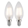 Paulmann Led Pærer > LED-kerte E14 3 W 2.700 K mat, 2 stk.