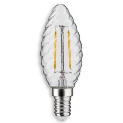 Paulmann Filament Pære > LED-kertepære E14 2,6 W 827, drejet, klar
