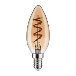 Dæmpbar Led-Pære ^ Paulmann LED-kertepære E14 4W 1.800 K guld