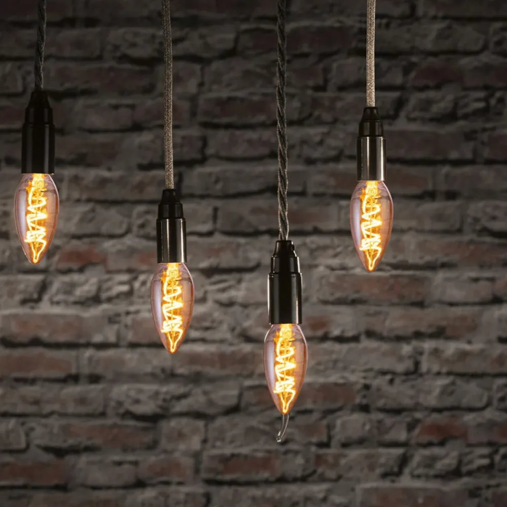 Dæmpbar Led-Pære ^ Paulmann LED-kertepære E14 4W 1.800 K guld