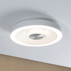 Paulmann Loftlamper > LED-loftlampe Volea, hvid/sølv Ø 32 cm IP44 dæmpbar